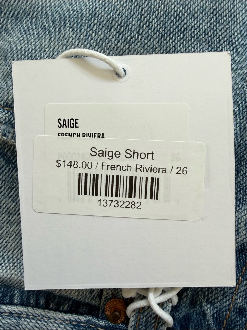 NWT pistola Saige High Rise A-line Short- sz 26- French Riviera color - Picture 10 of 12